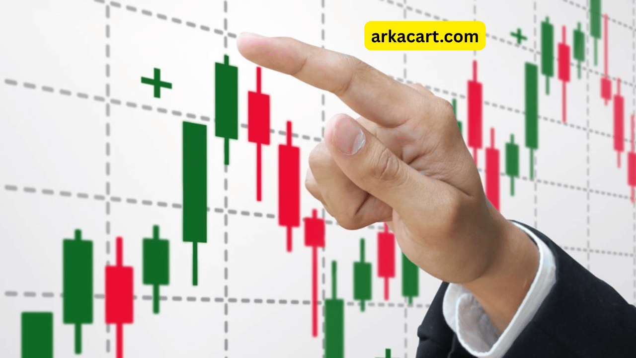 A confused young trader looking at stock charts on multiple monitors with error alerts and red down arrows, symbolizing CFD trading mistakes.